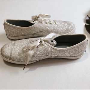Kate Spade + Keds champion glitter sneakers
